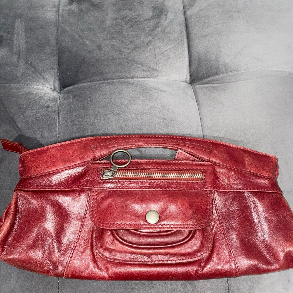 Vintage Leather  Clutch.